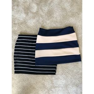 Forever 21 Mini Stripe Skirts